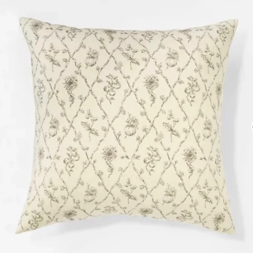 Pillow Cover Only Cream/Dark Brown - Threshold™ designed with Studio McGee